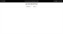 Desktop Screenshot of lavieenstyle.com