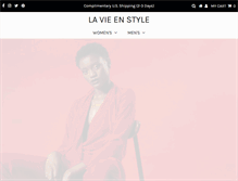 Tablet Screenshot of lavieenstyle.com